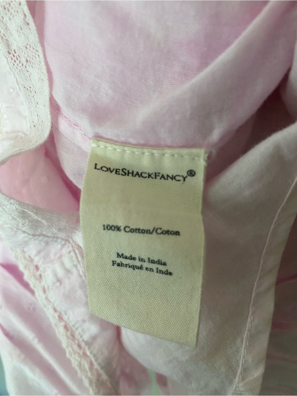 LOVESHACKFANCY 💖 Natasha Dress Island Peony Pink Hand Tie Dye Ruffle Coquette S - Picture 12 of 12